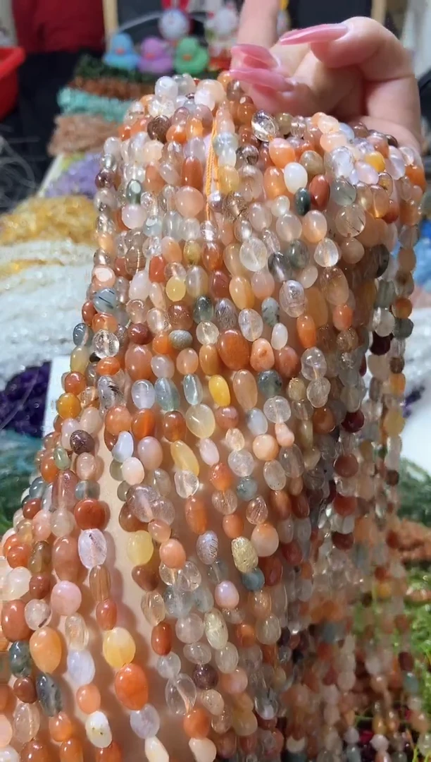 水晶珠宝半成品未镶嵌彩兔毛