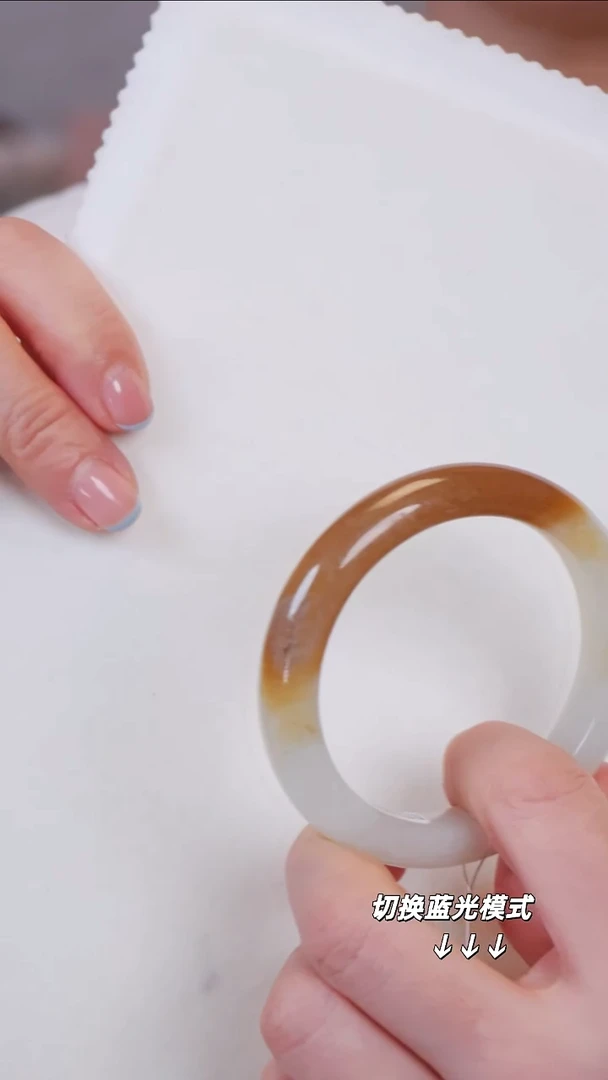 未镶嵌手镯和田玉42【黑点】不退不换圈口55