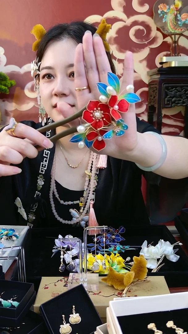 刺绣纯手工非遗绒花