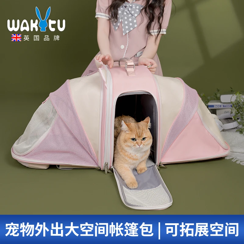 缅因猫包双肩便携外出帐篷包大容量透气胖猫