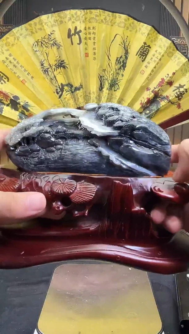 和田玉未镶嵌摆件摆件