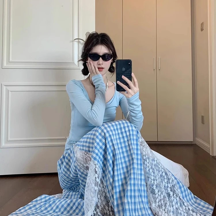 5-15美式复古套装连衣裙甜美风（沐小沐直播间专属链接）