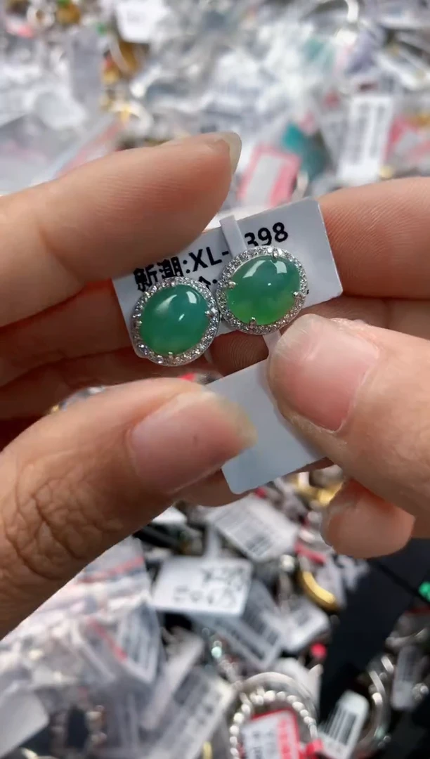 银S925镶嵌戒指翡翠333    7