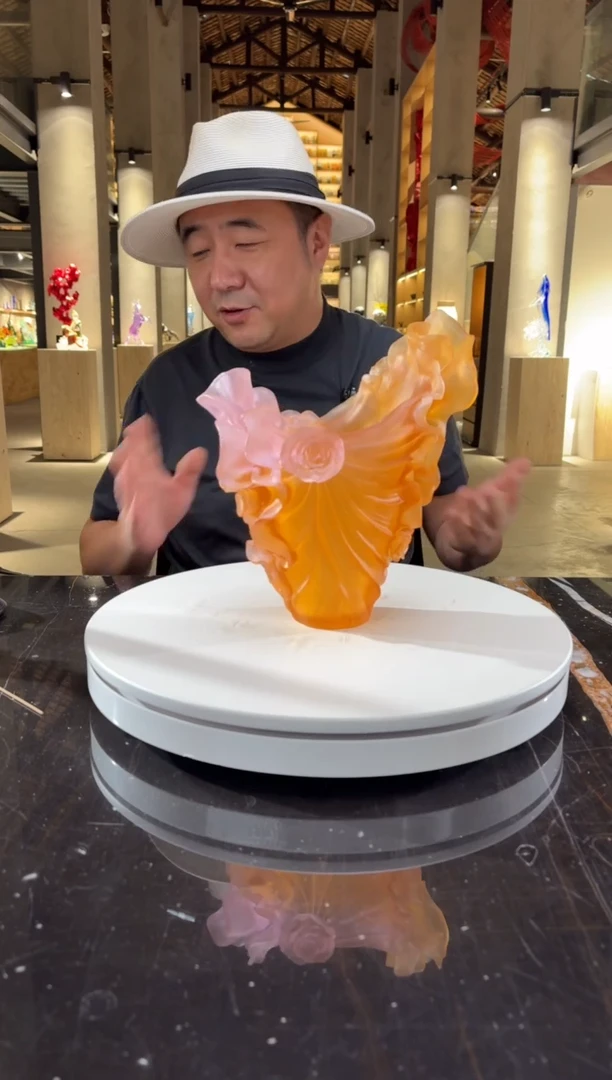 摆件CS0202043皇家玫瑰艺术琉璃花器