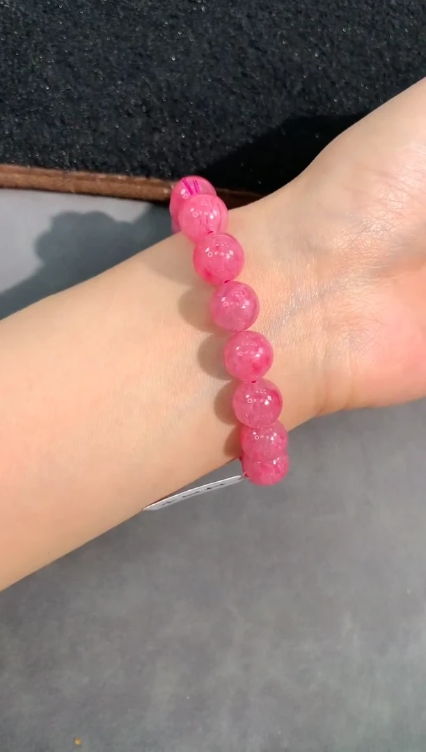 【闪购商品】蔷薇辉石手绳未镶嵌86号蔷薇石单圈11mm