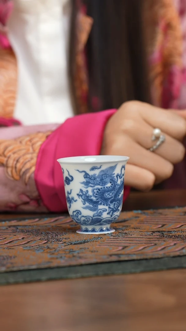【闪购商品】望月怀古 龙纹闻香杯