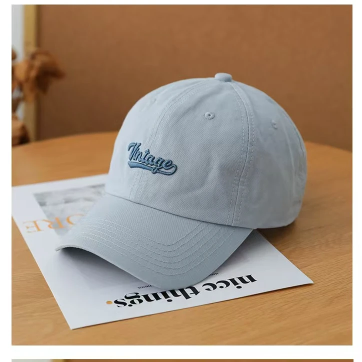 鸭舌帽显脸小男女同款字母棒球帽