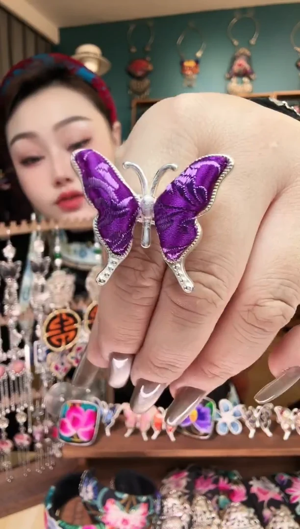 刺绣纯手工民族风刺绣戒指