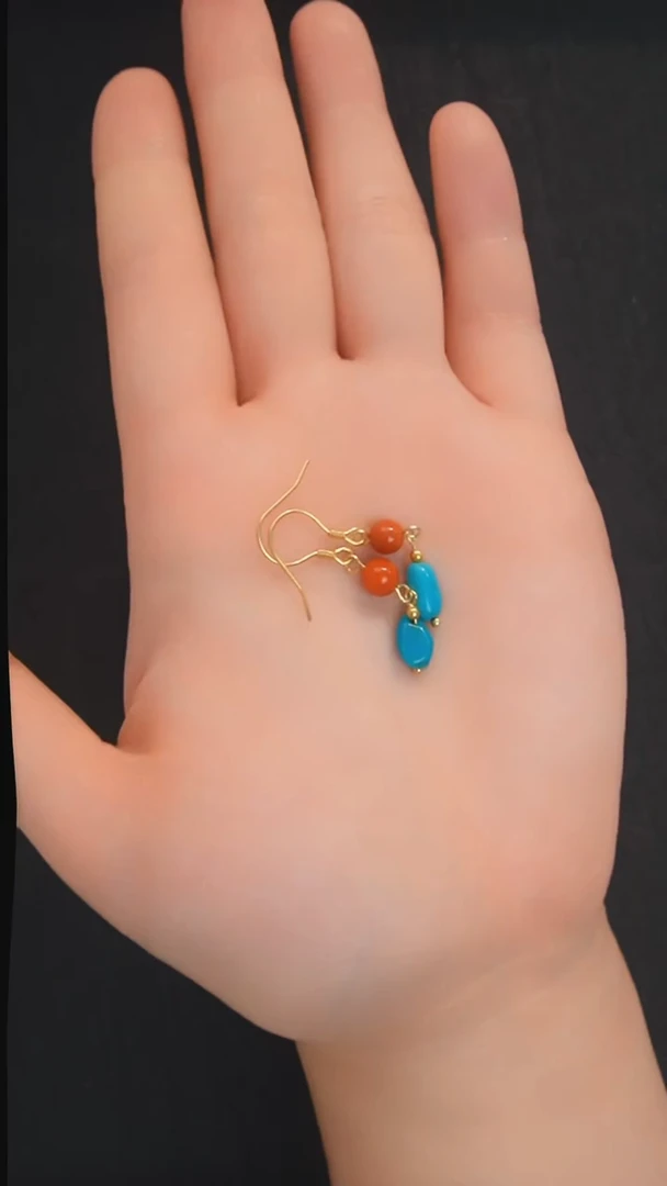 银S925镶嵌耳环南红玛瑙发货一件