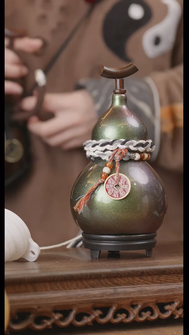 【闪购商品】138号精品天然大漆工艺防渗内胆酒葫芦~