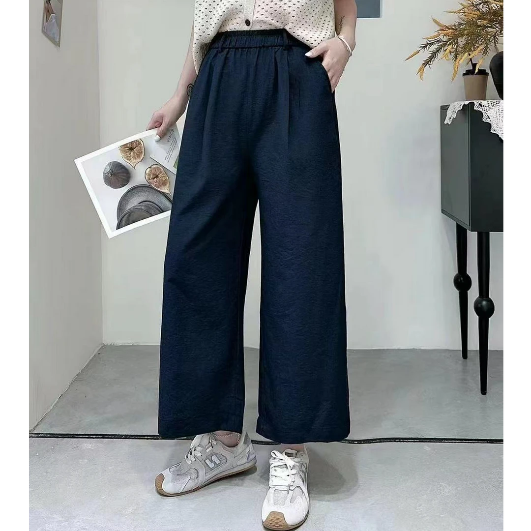 小施家时尚潮流松紧腰九分休闲裤6279