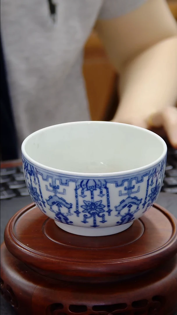 碗青花花卉纹碗#376#
