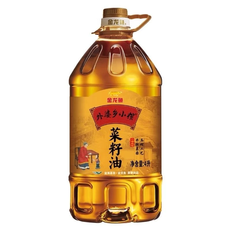 外婆香小榨菜籽油压榨菜籽油5L/桶