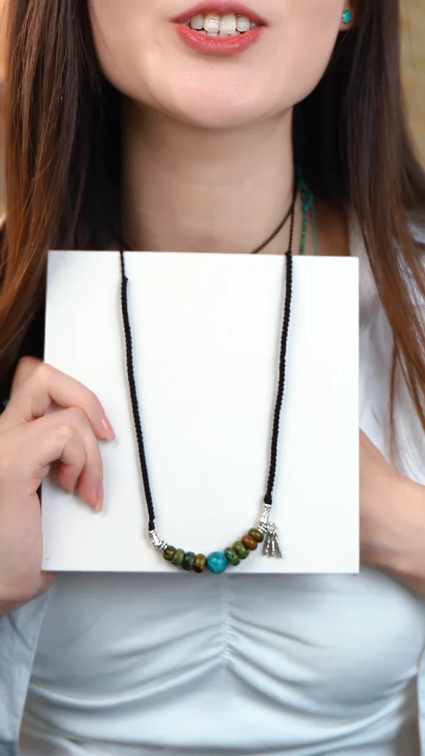 随型项链绿松天然