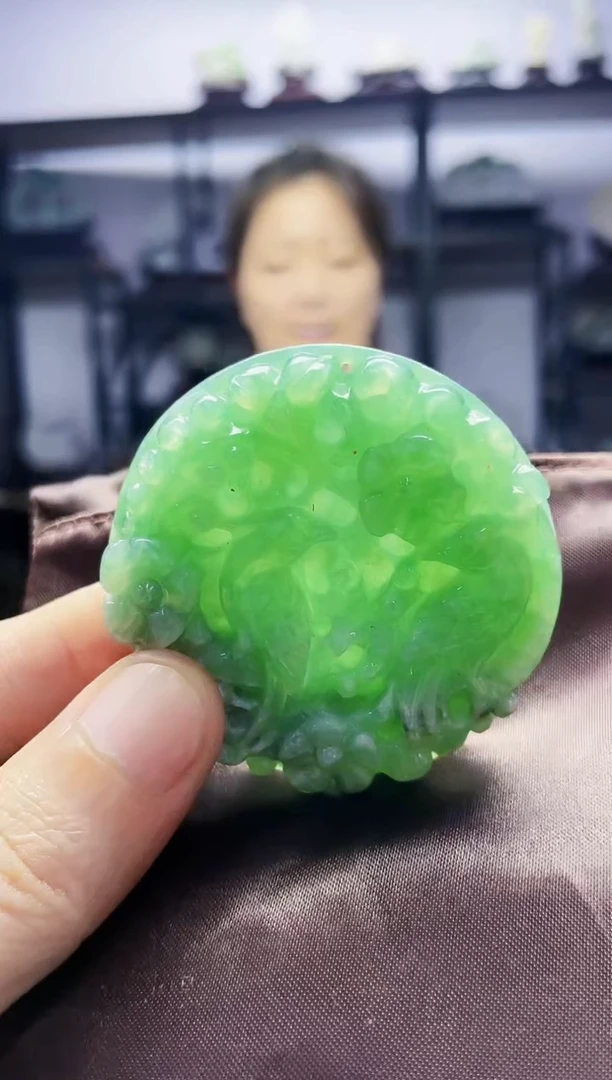 定制翡翠未镶嵌毛货07130027多样性发其一