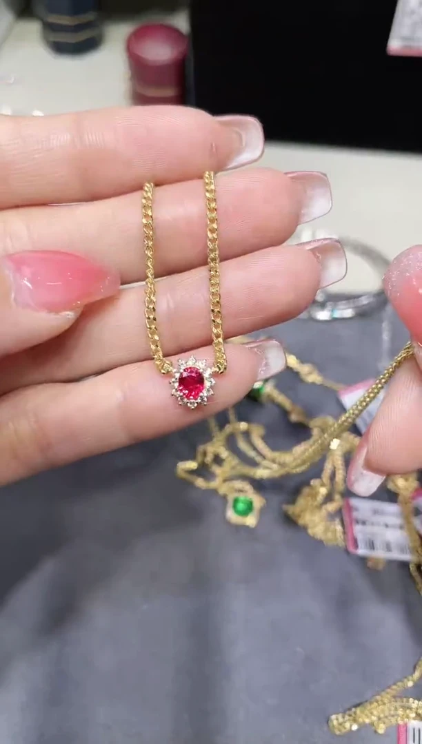 【闪购商品】红宝石项链18K金镶嵌·