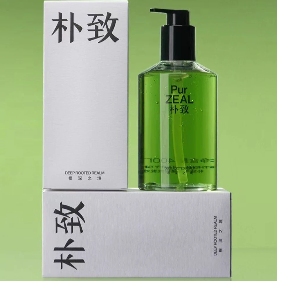 PUR朴致去屑止痒洗发水清爽控油丰盈蓬松无硅油净澈毛囊洗发露膏D