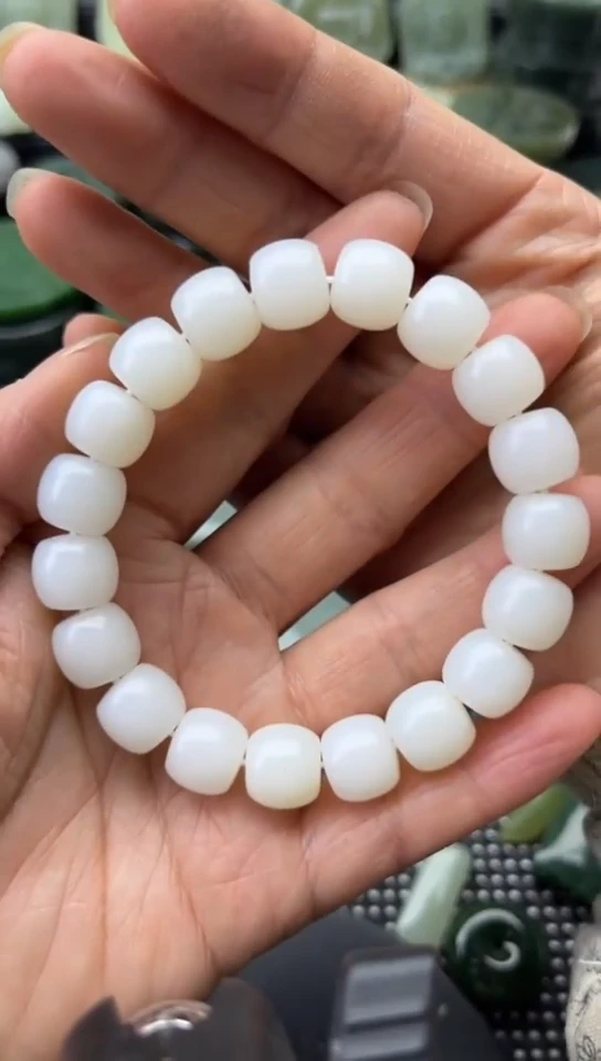 未镶嵌和田玉珠宝半成品手串