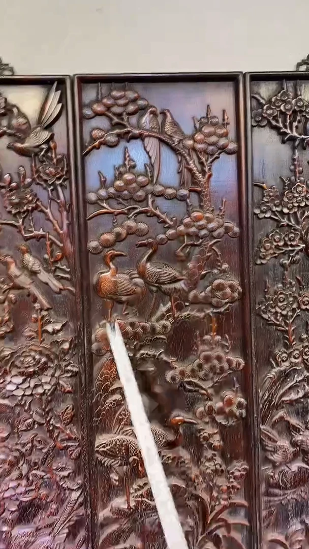 木紫檀雕刻一物一拍