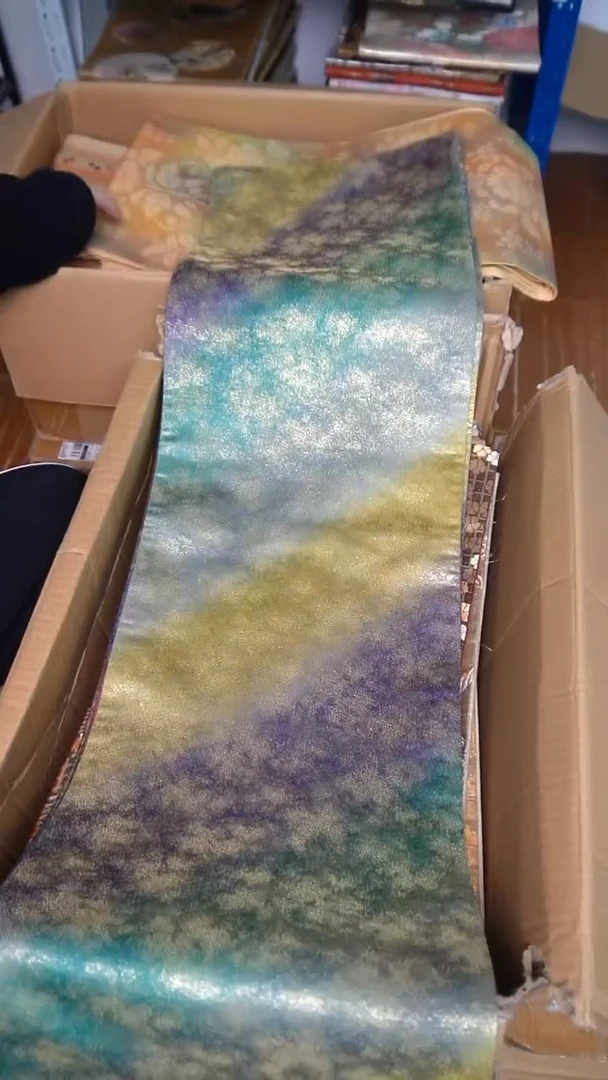 织绣双面织金晕染特价