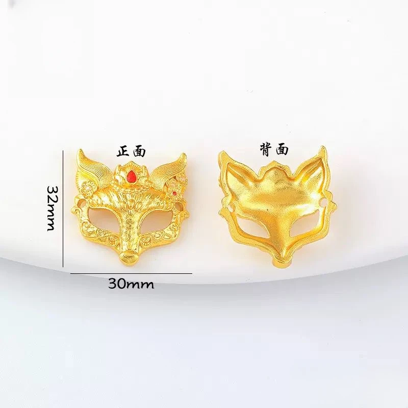 铜合金戒指 铜合金【小李饰品】狐面戒指复古时尚新中式配饰