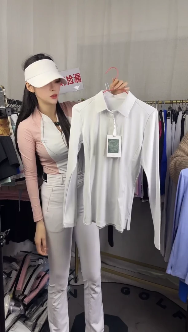 高尔夫白色上衣M码