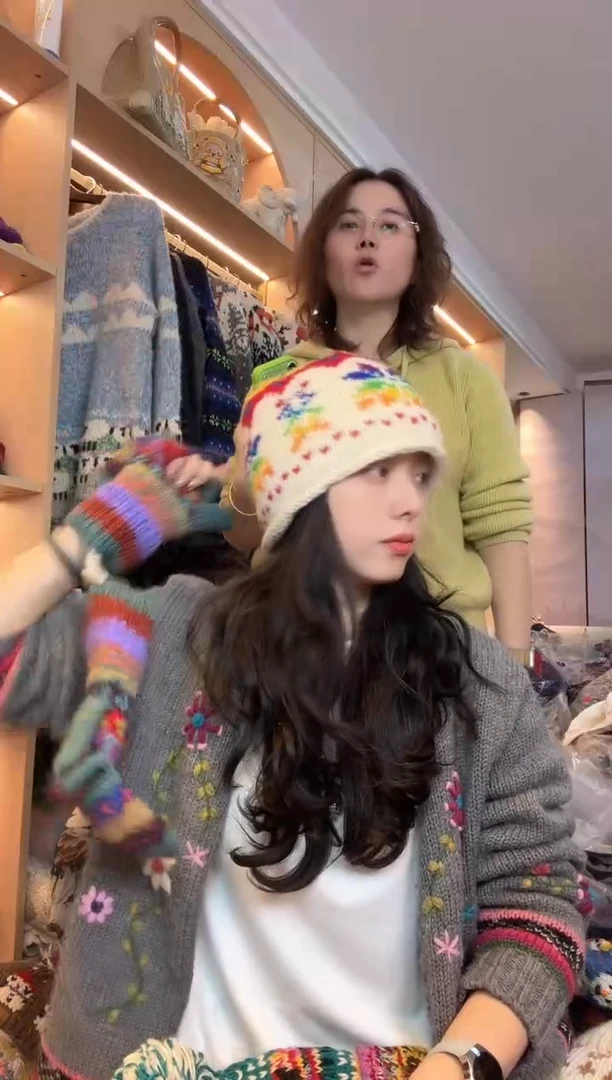 羊毛百羊毛枫叶帽