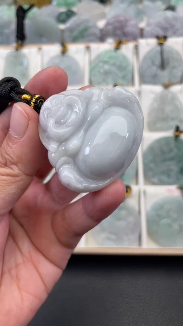 颈饰未镶嵌翡翠天然缅甸翡翠A货81