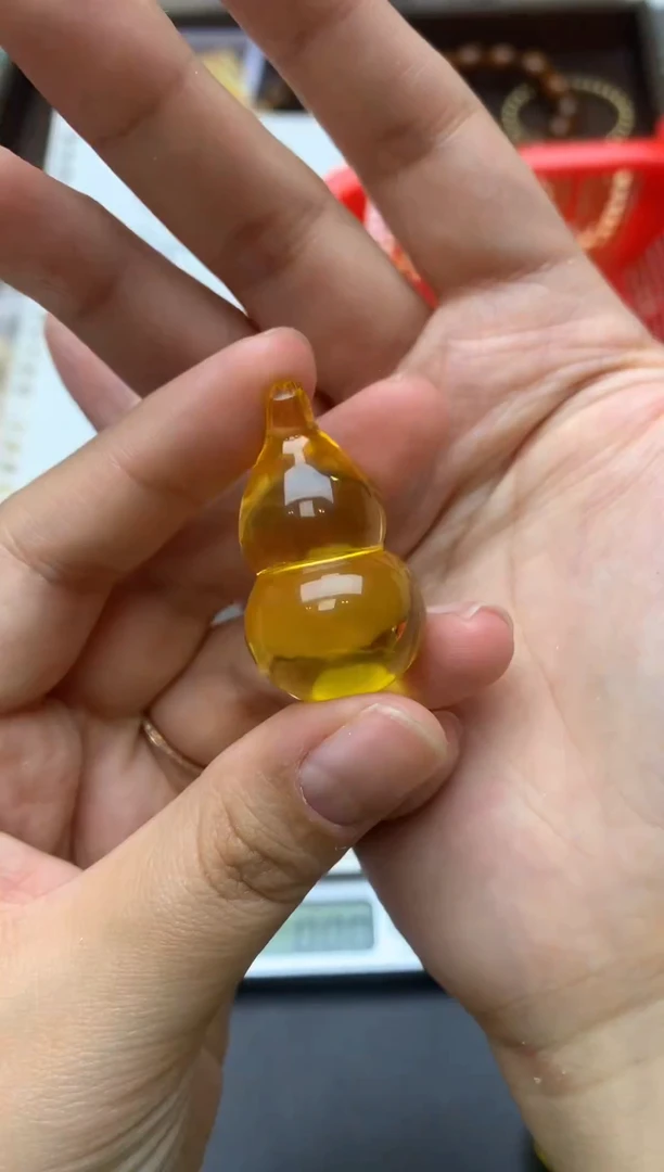 【闪购商品】琥珀珠宝奇石未镶嵌028琥珀蜜蜡 轻微花粉
