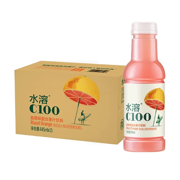 水溶C100血橙445ml*15瓶