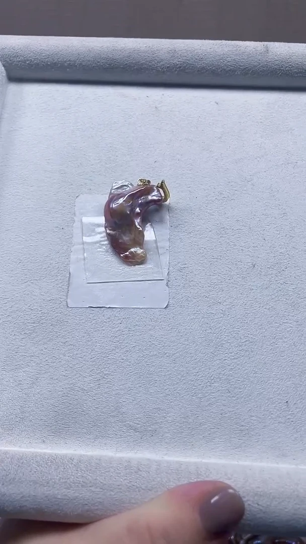 未镶嵌吊坠淡水珍珠食*妖【纯恬饰品】