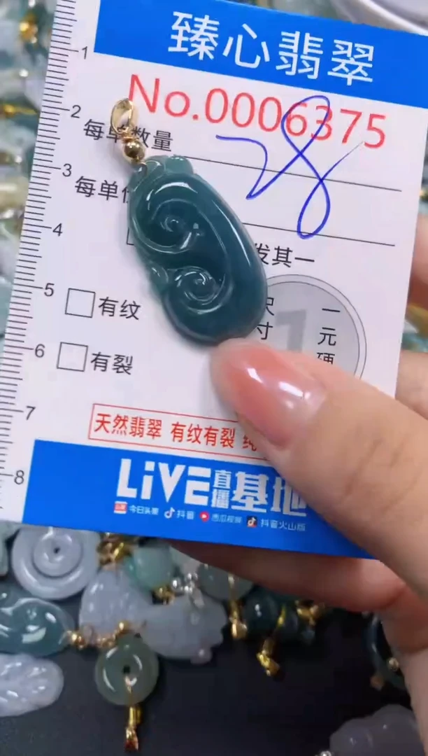 吊坠(不含链)未镶嵌翡翠6375