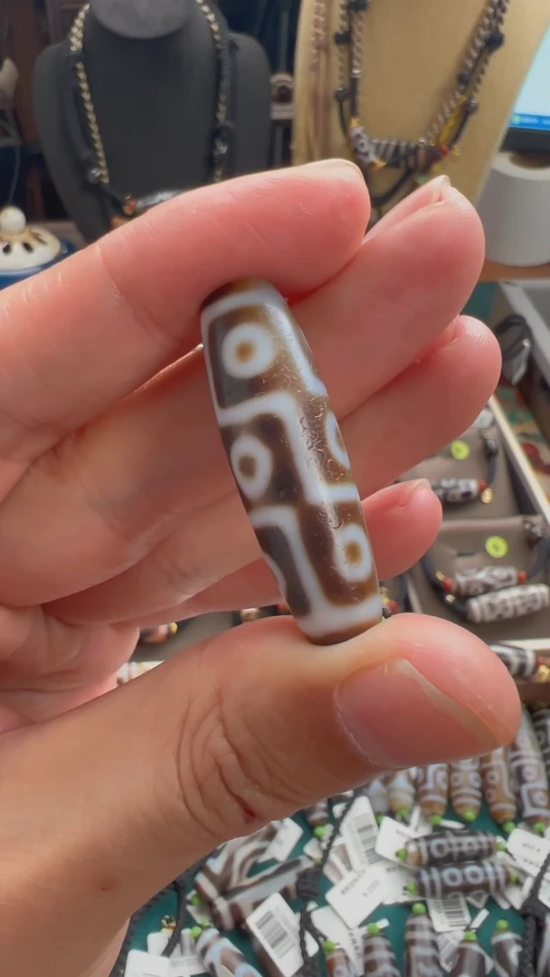 玛瑙/玉髓颈饰未镶嵌小卢全手工玛瑙天珠