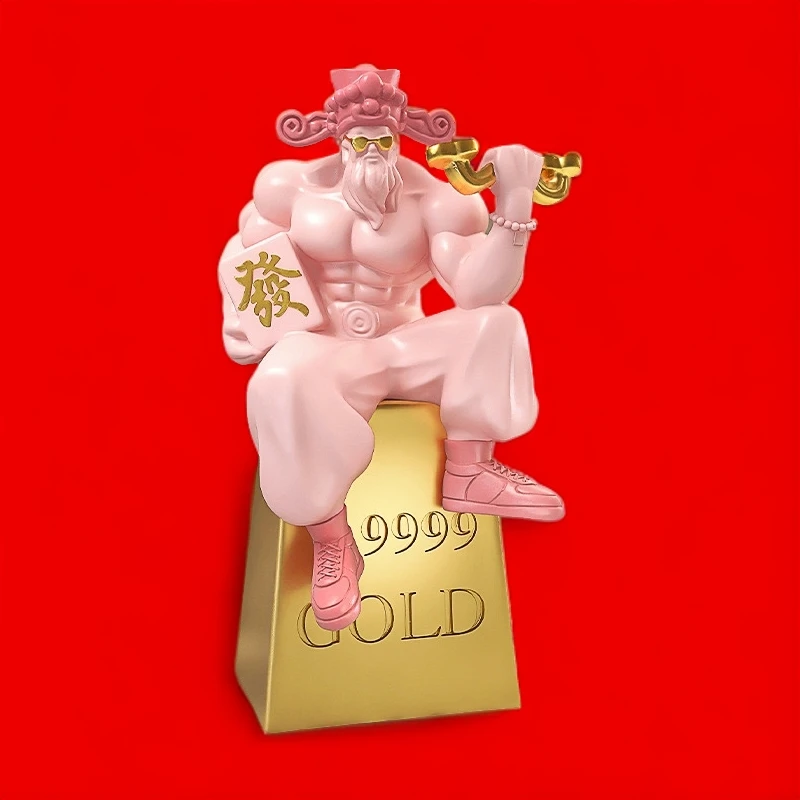 (帮你提高留量+薇)肌肉财神摆件客厅玄关乔迁开业摆件