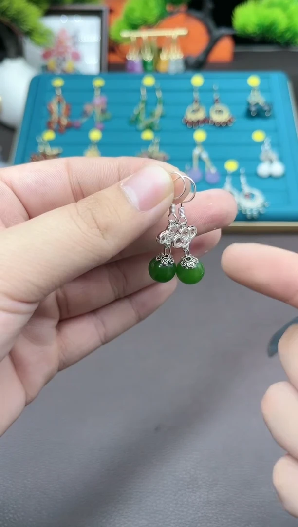 【闪购商品】玛瑙/玉髓耳钉银S925镶嵌532000