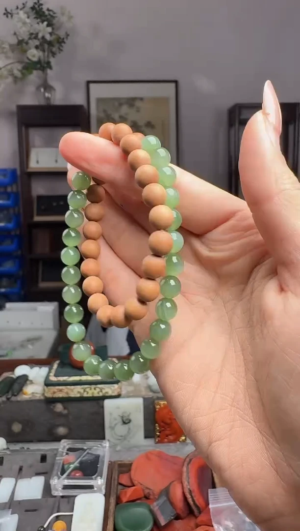 未镶嵌和田玉挂件p460-8mm