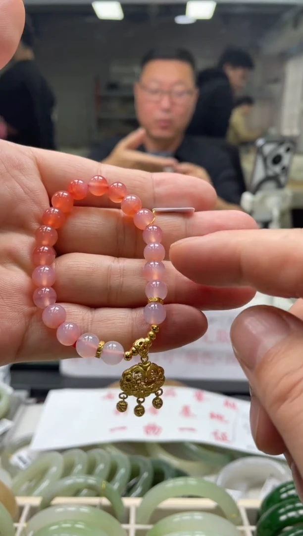 【闪购商品】玛瑙/玉髓手串银S925镶嵌多样性发货其一