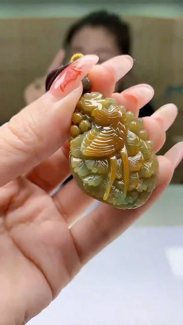 【闪购商品】定制翡翠未镶嵌4902ty-毛货挂件50