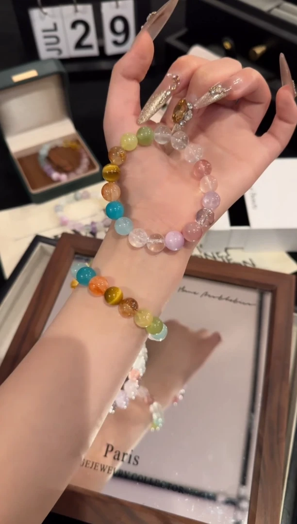 水晶手链合金十全十美多宝x2110