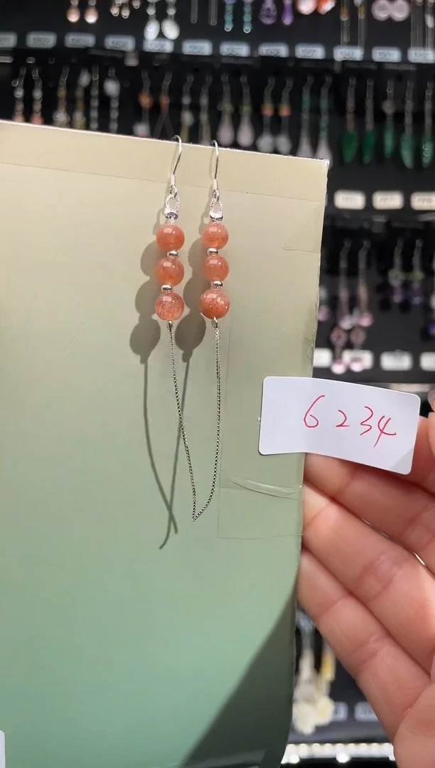 【闪购商品】紫晶耳饰银S925镶嵌喜欢拍