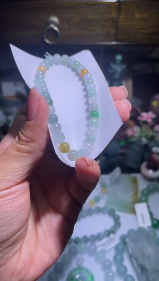 未镶嵌手串翡翠天然缅甸A货翡翠14