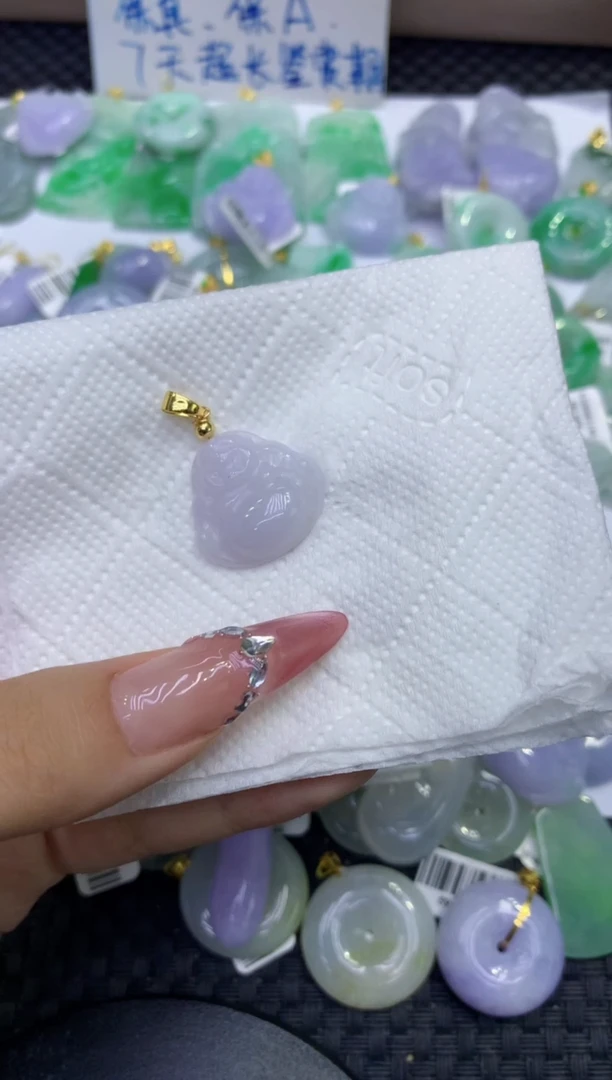 颈饰未镶嵌翡翠天然缅甸A货翡翠