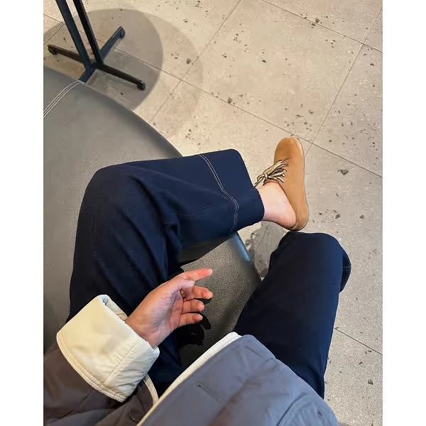 直腿法宝！宽边窄版抓绒直筒九分普洗蓝牛仔裤