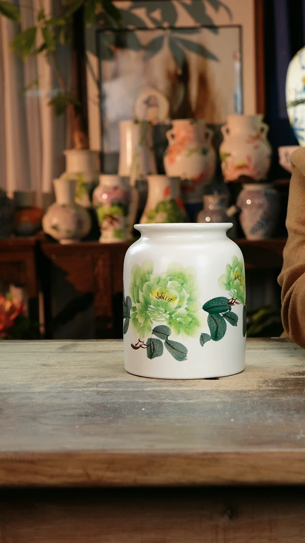 【闪购商品】瓷片景德镇纯手工釉下彩精品花瓶