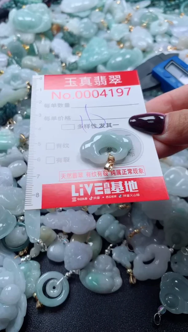 吊坠(不含链)未镶嵌翡翠4197