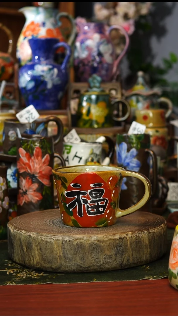 陶瓷60景德镇手工手绘釉下彩