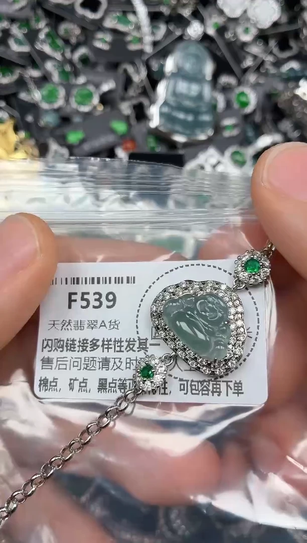 颈饰未镶嵌翡翠F539手链