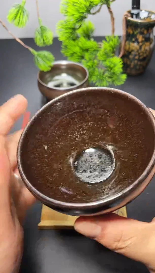 茶盏190（微瑕）叶紫建盏