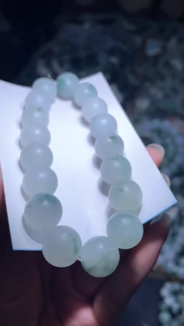 未镶嵌定制翡翠天然缅甸翡翠手串61