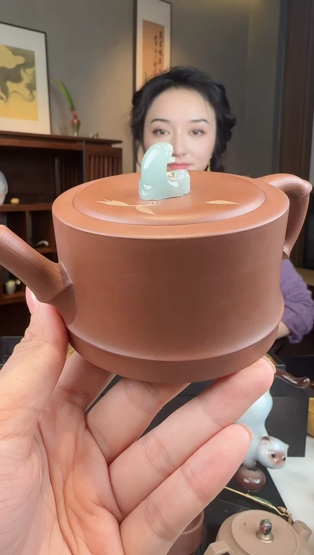 茶壶红泥一代达摩壶